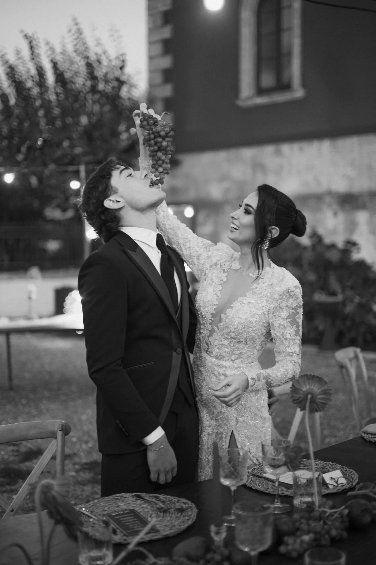 Silvia i Marco, Kolacja w ogrodzie